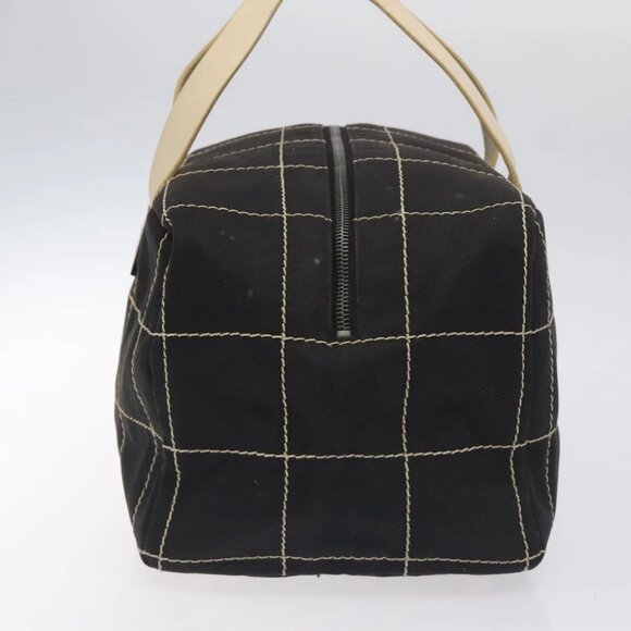 CHANEL Hand Bag Canvas Black CC - Picture 4 of 14